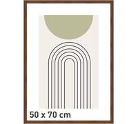 accent by nielsen Velino Picture Frame - Walnut 50x70cm - with Glass Front - Ready-to-Hang with Contemporary Poster Print