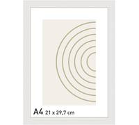 accent by nielsen Velino Picture Frame - White A4, 21x29.7cm - with Glass Front - Ready-to-Hang with Contemporary Poster Print