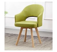 Accent Chair - Swivel Fabric Armchair with Wood Legs for Home Office and Small Spaces, Stylish and Comfortable Design