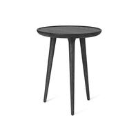 Accent Coffee Table Black Stained Oak Medium Ø45