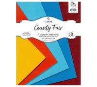 Accent Design Paper Accents Cardstock Variety Pack 8.5x11" 40 Sheets - County Fair Colored Cardstock, Card Stock, Construction Paper for Scrapbooking, DIY, and Art Projects