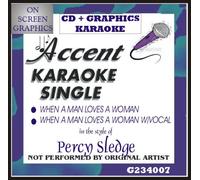 Accent Karaoke CD+G Single When A Man Loves A Woman by Percy Sledge