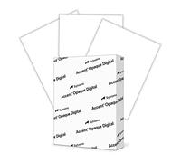 Accent Opaque, Smooth Cover White, 120lb, 8.5 x 11, Letter, 97 Bright, 150 Sheets / 1 Ream, (188179R) Made in the USA