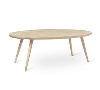 Accent Oval Coffee Table Matt Lacquered Oak