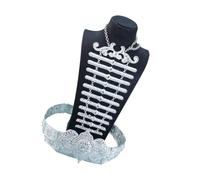 Accent Stone Waist Belt Chest Jewelry Set | Women ' s Ornate Ethnic Accessories, Stage Event Costume Attire Looks