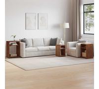 Accent Tables Brown Solid Mahogany Wood Nesting 45x35x66cm Trio Reclaimed Shelf