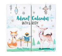 accentra Advent Calendar Happy Holidays 2020 for girls with 24 bath, body care and accessory products for a varied and pampering Advent season
