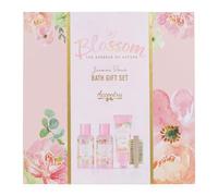 Accentra BLOSSOM Bath Set in Reusable Gift Box, 100 ml Shower Gel, 100 ml Body Lotion, 60 ml Hand and Nail Cream, Nail Brush, Wellness Gift Set for Women for Birthday and Mother's Day