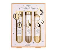 Accentra Winter Magic Bath Set in Gift Box, 3-Piece Wellness Care Set for Women with Shower Gel, Bath Oil & Bath Salt, Vanilla Musk Fragrance, Festive Gift Set for Christmas