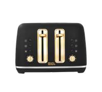 Accents Gold 4-Slice Toaster Black