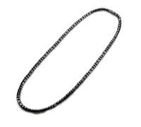 Accents Kingdom Men's Magnetic Hematite Therapy & Healing Stone with Small Drum Bead Necklace, Stone, Hematite