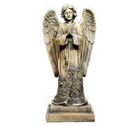 Accents & Occasions Napco Imports Outdoor Garden Patio Memorial Statue Figurine 14.75 Inch Resin Standing Praying Angel