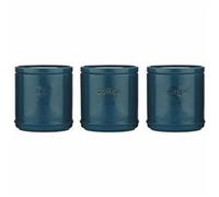 Accents Tea/Coffee/Sugar Canisters Set in TEAL