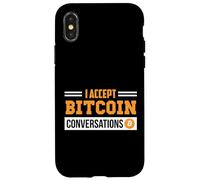 Accept Bitcoins Crypto Currency Blockchain Investor Bitcoin Case for iPhone X/XS