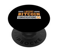 Accept Bitcoins Crypto Currency Blockchain Investor Bitcoin PopSockets Adhesive PopGrip