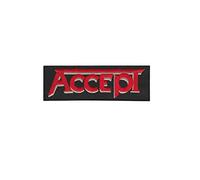 Accept Heavy Metal_1 Patch Badge Embroidered Iron on Applique Souvenir Accessory
