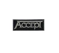 Accept Heavy Metal Patch Badge Embroidered Iron on Applique Souvenir Accessory