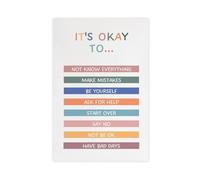 "Accept mental health posters, consult at the school counselor's office, canvas" 16x24inch(40x60cm)
