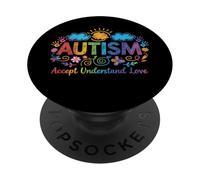 Accept Understand Love Autism Awareness PopSockets Adhesive PopGrip