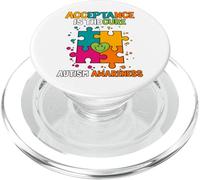 Acceptance Is The Cure Autism Awareness PopSockets PopGrip for MagSafe