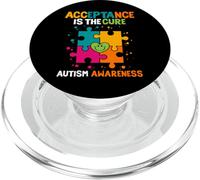 Acceptance Is The Cure Autism Awareness PopSockets PopGrip for MagSafe