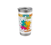Acceptance is The Cure Autism Awareness Stainless Steel Insulated Tumbler