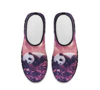 Acceptdiy Panda Floral Print Casual Shoes for Women Mesh Ladies Sneakers Comfort Lightweight Footwear for Work Workout