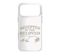Accepted in the Beloved - Ephesians 1:6 - Christian Design Case for iPhone 17 Pro Max