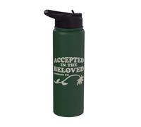 Accepted in the Beloved - Ephesians 1:6 - Christian Design Stainless Steel Insulated Water Bottle