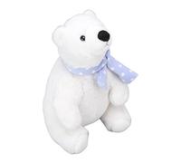 Accepting White Animal with White Bear, Soft Plush Material, Sweet Face Design, for, Cream -colored Color