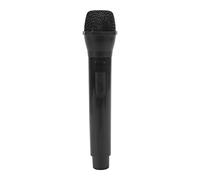 Accesorio de micrófono falso, micrófono de apoyo realista Espectáculos de danza Accesorio de micrófono de práctica para disfraces de karaoke Juego de rol Navidad Cosplay Música Favores (Black)
