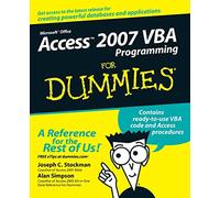 Access 2007 VBA Programming FD (For Dummies)