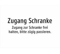 Access Barrier - Keep Access to the Barrier Free, Please Pass Quickly - Sticker A2: 594 x 420 mm - Without Graphic, Text Only