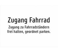 Access Bicycle - Access to Bicycle Stands Free, Organized Parking. Aluminium Sign A5: 210 x 148 mm - No Graphic, Text Only