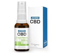 ACCESS CBD Oil 2400 mg | Vegan | Joint Pain Relief | Health Sleep Anxiety| Free from THC Oil | Mct Oil | Cbd Drops | Extra Strong Strength Cbd Spray | Citrus Flavour | 30ml