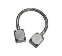 Access Control Cable Door Wire Protector Stainless Steel Exposed Mounting Sleeve Cord Power Transfer Cord Access Control Line Defender Wire Protector Stainless Exposed Mounting Sleeve