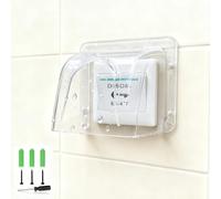 Access Control Keypad Rain Cover for None Touch Exit Button,Push Exit Switch Plastic Rainproof Cover,Doorbell Rain Guard Protector,Exit Release Button Switch Rain Cover