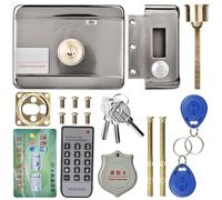 Access Control System, 12V Intelligent Door Lock, Silver Zinc Alloy - High - Speed Card Reader Integration, Anti - Slam Alarm, Ideal for Home Office Security