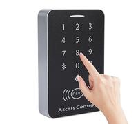Access Control System, Password Access Keypad Access Controller Waterproof Keypad Door System Acrylic Panel Card Reader with ID Keychain