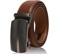 Access Denied Leather Ratchet Belts For Men - Mens Belt With Automatic Buckle For Suits Jeans And Uniform - Designed In The USA