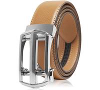 Access Denied Leather Ratchet Belts For Men - Mens Belt With Automatic Buckle For Suits Jeans And Uniform - Designed In The USA