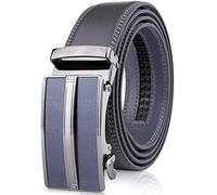 Access Denied Leather Ratchet Belts For Men - Mens Belt With Automatic Sliding Buckle For Suits, Jeans And Uniform - Designed In The USA