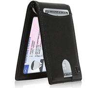Access Denied Slim Bifold Wallets for Men - Thin Minimalist Money Clip Wallet Mens Front Pocket Credit Card Holder RFID Blocking (Black)