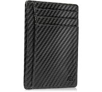 Access Denied Slim Minimalist Wallets for Men & Women - Leather Front Pocket Thin Mens Wallet RFID Credit Card Holder Gifts for Men
