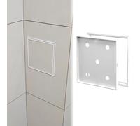 Access Door Panel, Tileable Hidden Recessed Inspection Hatch for Plumbing, HVAC, Electrical Panel Cover, Seamless Wall Cover Plate, 12x12cm (4.75" x 4.75")