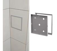 Access Door Panel, Tileable Hidden Recessed Inspection Hatch for Plumbing, HVAC, Electrical Panel Cover, Seamless Wall Cover Plate, 12x12cm (4.75" x 4.75")