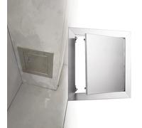 Access Door Stainless Steel, Touch Latch Single Access Cabinet Door, Plumbing Service Entrance Cover, Metal Inspection Loft Trap Hatch(350x500mm/14x20in)