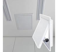 Access Doors for Drywall, Electrical Panel Cover Decorative, High Quality Aluminium Alloy, for Plumbing, Electricity, Heating, Alarm Services(White,200x150mm/7.9x5.9in)