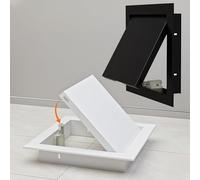 Access Doors Panel Aluminum Alloy Access Door Metal Access Panel for Drywall Ceiling, Crawl Space Floor Access Door/Panel,Pipe Maintenance Inspection Hole Door, Black, Gray, White