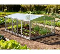 Access Garden Products Cold Frame 6Ft X4Ft X 2'8" High With Aluminium Framework And 3mm Toughened Safety Glass.